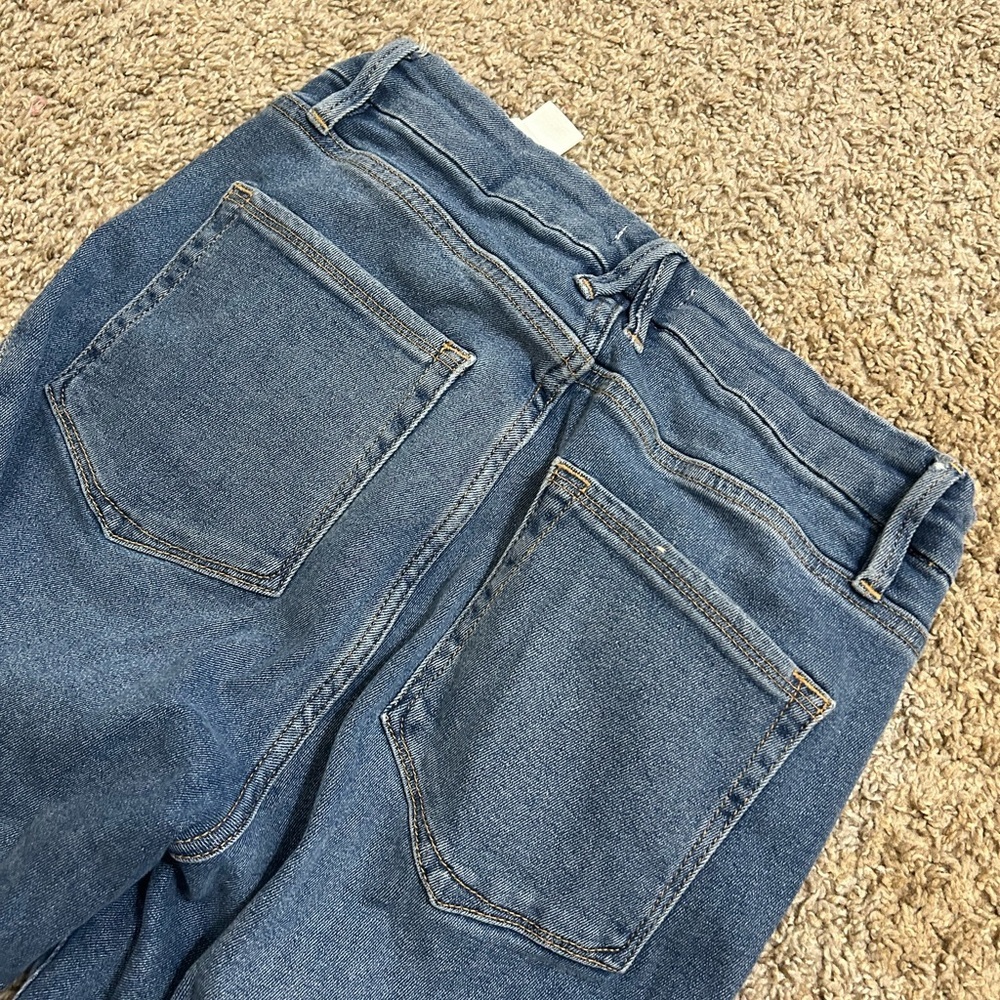 Good American Medium Blue High-Rise Skinny Jeans Women's Size 8/29 Cotton Blend - Picture 3 of 7